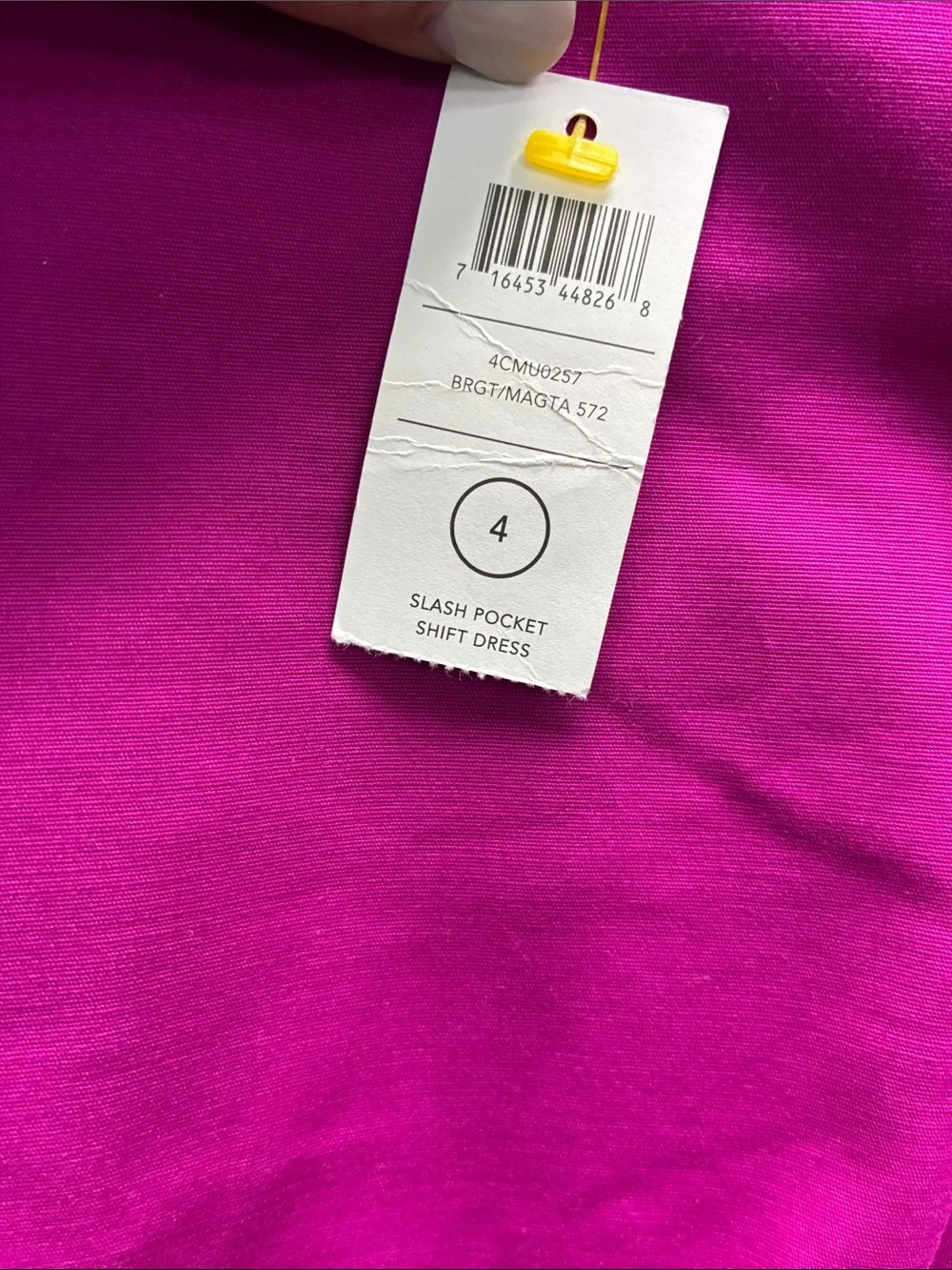 kate spade Hot Pink Short Sleeve Sheath Dress